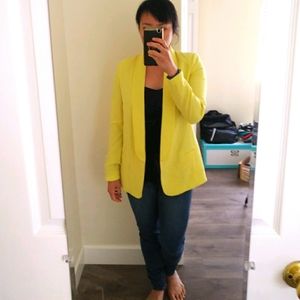 Fun bright yellow blazer